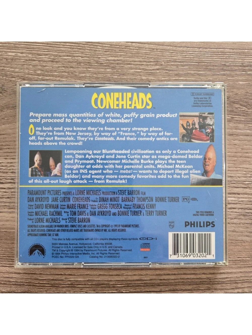 Coneheads Philips CD-i Digital Video 2-Disc Movie 1994 Dan Aykroyd Jane Curtin